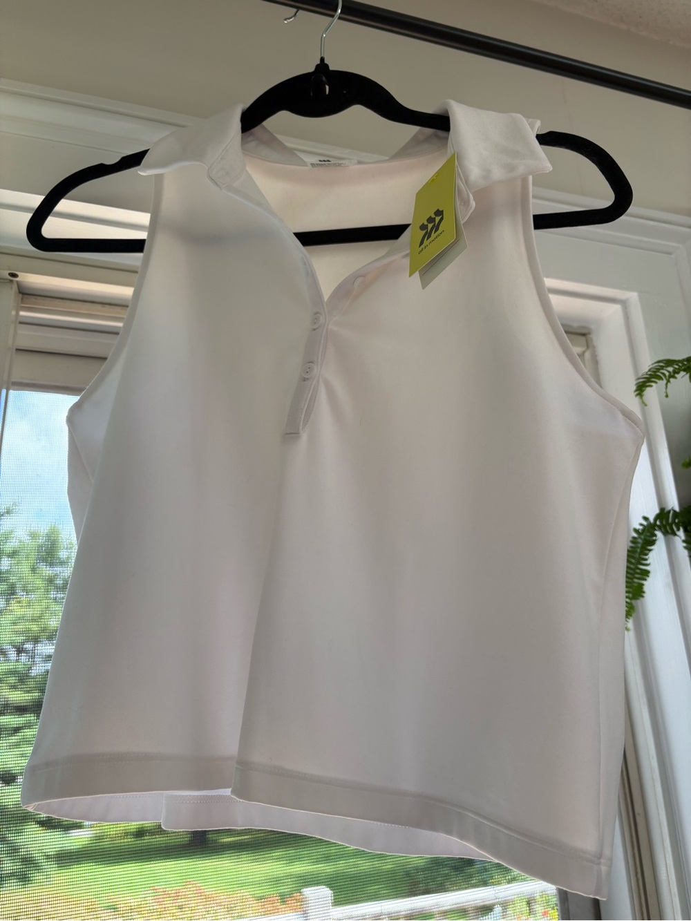 Polo cropped tank top